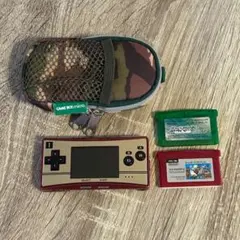 【美品】任天堂 ゲームボーイミクロ ファミコンカラー マリオ20周年記念 ゲームボーイミクロ 20周年 GAMEBOYmicro ファミコンカラー 美品