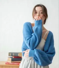 WEGO リブ編み ボレロ