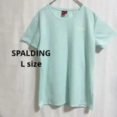 美品✨SPALDING ミントグリーン Tシャツ【L】