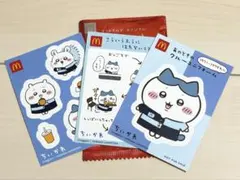 ちいかわ マクドナルド ハッピーセット　ステッカー シール　ハチワレ