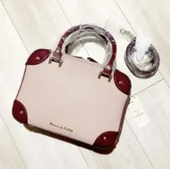 メゾンドフルール♡新品 キャリー風 ロゴ ショルダーバッグ ピンク バッグ