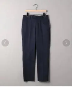 ストレッチ チノ ノープリーツ テーパードパンツ