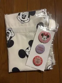 4GEEKs bySPIRALGIRL ミニーちゃん　缶バッジ&ミッキーバッグ