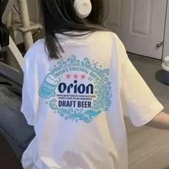 Orion ビール 半袖Tシャツ ホワイト　タグなし