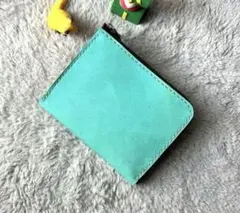 牛革 本革 マチありL字ファスナー レザークラフト プルアップレザー ターコイズ