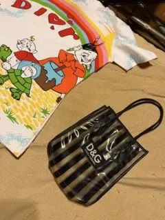 D&G ストライプエコバッグ　y2k ドルガバのサムネイル
