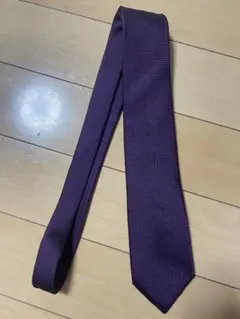 azabu tailor シルク100% 紫 ネクタイ