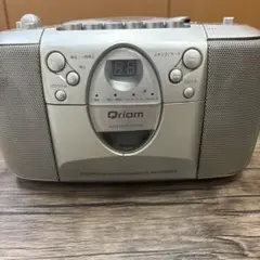 Qriom CDラジカセ カセット ラジオ レトロ オーディオ