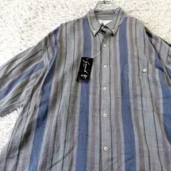 goouch deadstock linen silk srtipe shirtのサムネイル