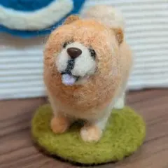 羊毛フェルト チャウチャウ - メルカリ