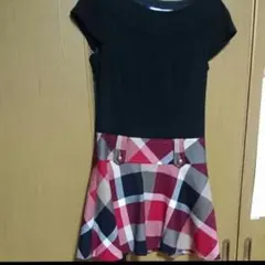 バーバリーブルーレーベルクレストブリッジワンピース