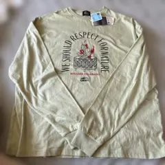 新品 CAMP7 焚火プリント ロンT XL カーキ
