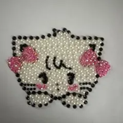 デコパーツ　デコうちわ　ネコピンク