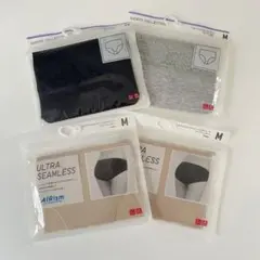 新品未開封　ユニクロ　エアリズム　シームレスショーツ　ジャストウエスト