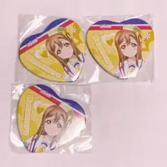 ラブライブ Aqours 国木田花丸 ハート缶バッジ 1st first ガチャ