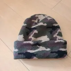 ニット帽 迷彩