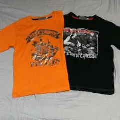 お値下げ☆BLUE CROSS　ブルークロス Tシャツ×２　黒＆オレンジ