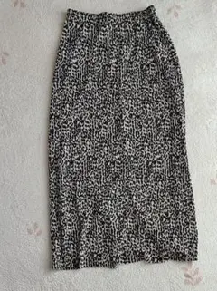 レオパード柄 ロングスカート M