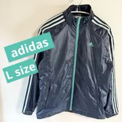アディダス　adidas シャカシャカ　ジャンパー　ウィンドブレーカー　ブルー
