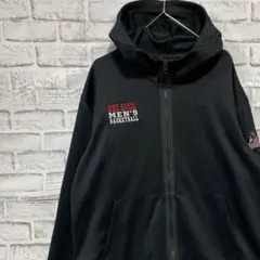 ナイキ ジャージ　トラックジャケット　ブラックM ロゴ刺繍821