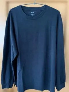 UNIQLO エアリズム　コットンUVカット　クルーネックT ブラック XL