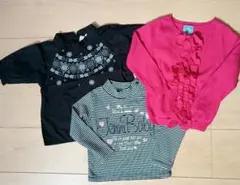 90　95サイズ　女の子トップス3点セット