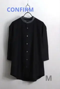 CONFIRM M メンズシャツブラック 長袖シャツ