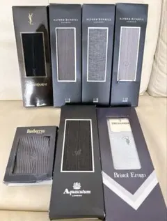 荒涼ブランドソックス 7足セット★バーバリー、ダンヒル