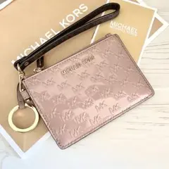 MICHAEL KORS コインケース　ピンク 小銭入れ財布 エナメル
