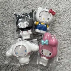 【新品】サンリオキャラクターズ フォトフレームマスコット　全４種コンプリート