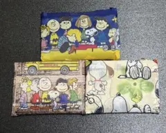 【新品】　大容量　エコバッグ　 軽量　キャラクター　スヌーピー　3点