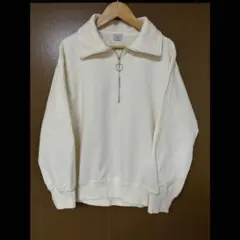 green label relaxing スウェット ハーフジップ プルオーバー