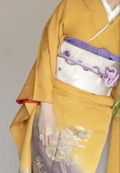 振袖　からし色のサムネイル
