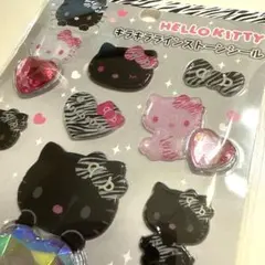 ★正規品★サンリオ ハローキティ ゼブラ　キラキラ ラインストーン シール