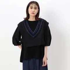 【Gabardine K.T】ふくれジャカード ベスト