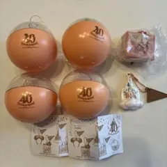 ディズニーカプセルトイ　40周年記念 ケースとキーチェーンのセット