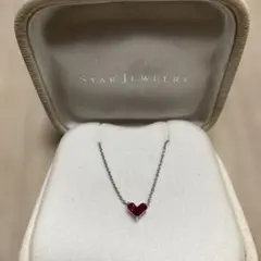STAR JEWELRY ミステリアスハート ルビーネックレス