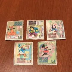 切手 ディズニー 切手５枚セット