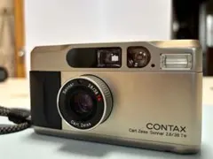 CONTAX T2 チタンシルバー 動作確認済 純正ケース・ストラップ付のサムネイル