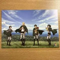 ニジゲンノモリ 進撃の巨人 ポストカード エレン ミカサ リヴァイ エルヴィン