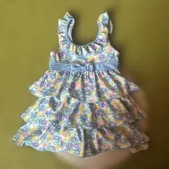 【美品】ミキハウス✴︎花柄フリルワンピース水着✴︎120