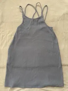 GU 150cm キャミソールワンピース 水色