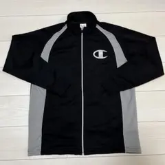 Champion ジップアップジャケット M ブラックグレー
