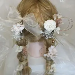 さぁっぺ様 専用ページ髪飾り 和装 振袖 前撮りドライフラワー ピンク