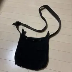 タイムセール☆Minnetonka フリンジ ショルダーバッグ ブラックのサムネイル