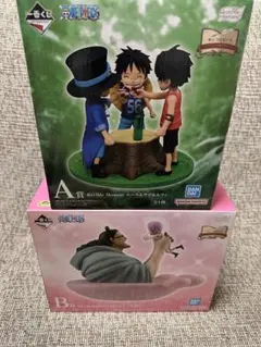 【新品未開封 2個セット】一番くじワンピース エース＆サボ＆ルフィ くま&ボニーのサムネイル