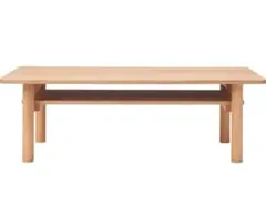 無印良品　木製ローテーブル・オーク材 幅110×奥行55×高さ35cm