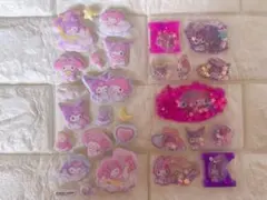 正規品 サンリオ マイメロ クロミ マシュマロシール ウォーターインシール