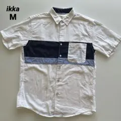 ikka 半袖シャツ M カラーブロックデザイン　Ｍサイズのサムネイル