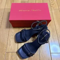 ORiental TRaffic ダブルストラップサンダル ブラックのサムネイル